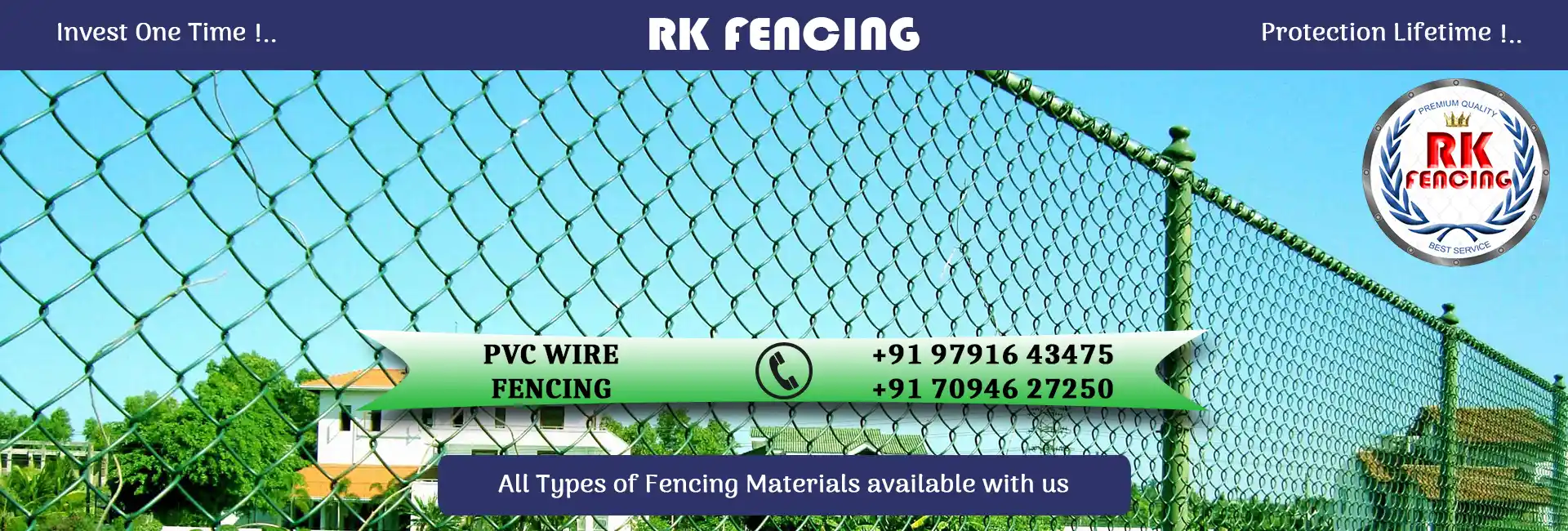 PVC Wire Fencing Banner Image