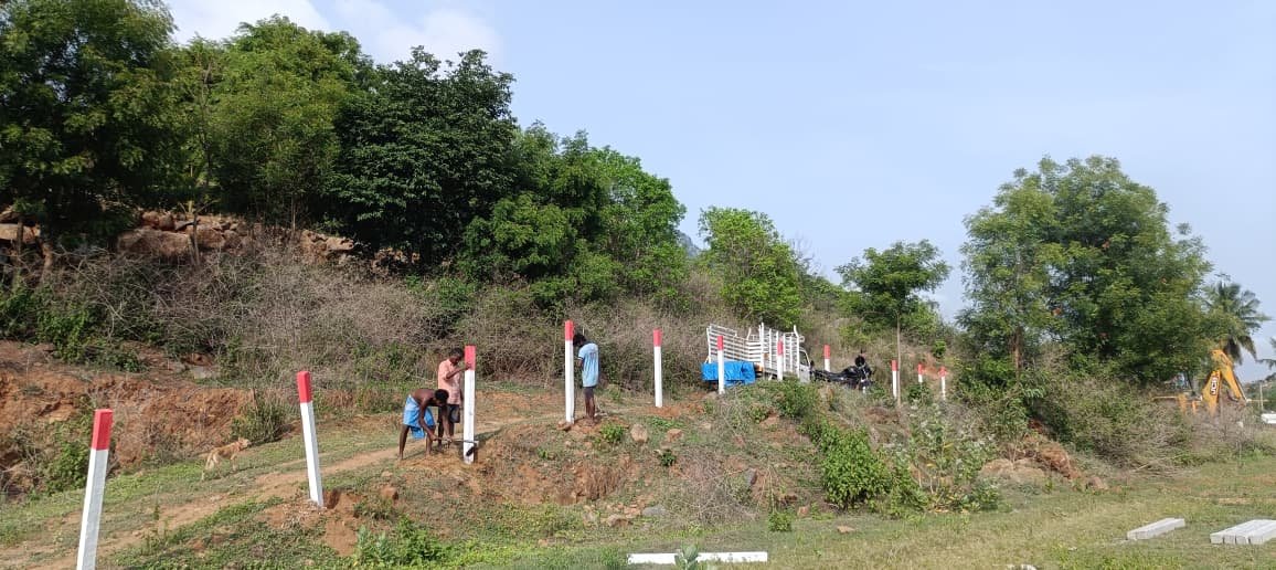 Hillside land fencing, Chennai